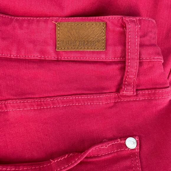 Judy Blue Jeans Women 18W Bright Pink Skinny Fit Summer Preppy Normcore - Picture 6 of 15